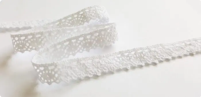 Koronka bawełniana 13mm BIAŁA (C070)