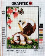 Kanwa z nadrukiem PIESEK (3313)