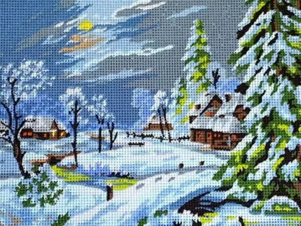 Kanwa z nadrukiem ZIMA (6294)