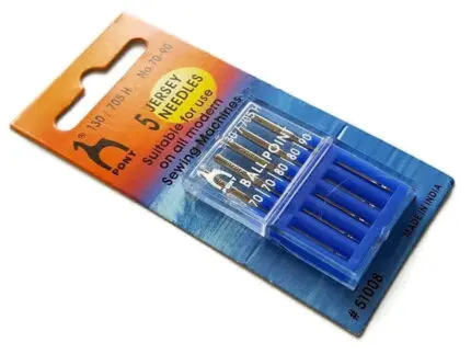 IGŁY PÓŁPŁASKIE Z KULKĄ DO JERSEY'U PONY - różne rozmiary