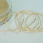 WSTĄŻKA SATYNOWA  3 mm DWUSTRONNA - JASNY BEŻ