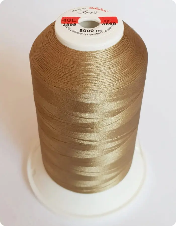 NICI IRIS 40E DO HAFTU MASZYNOWEGO 5000m, nr 3569 - ciemny beż