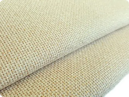 KANWA TKANINA DMC 14-tka ZE ZŁOTĄ NITKĄ - szer. 55 cm