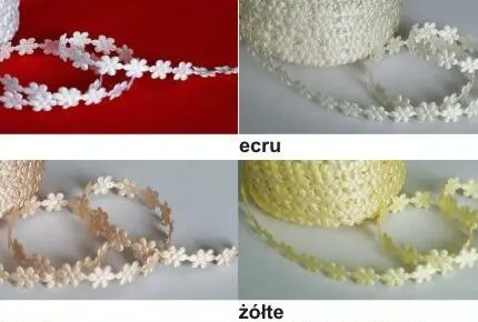 TAŚMA, KWIATKI ATŁASOWE 1 cm