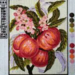 Kanwa z nadrukiem OWOCE (3160)