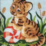 Kanwa z nadrukiem TYGRYSEK (3311)