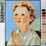 Kanwa z nadrukiem RELIGIA MODLITWA (3221)