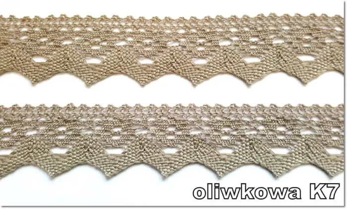 KORONKA POLIESTROWA 37 mm (D707) RÓŻNE KOLORY