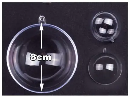 Kula bombka AKRYLOWA plastikowa 8cm