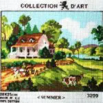 Kanwa z nadrukiem LATO (3209)