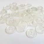 GUZIKI POŚCIELOWE PRZEZROCZYSTE - 50 SZTUK