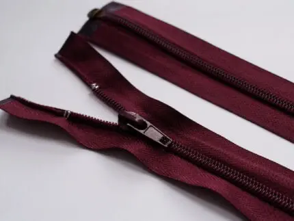 ZAMEK ŻYŁKOWY 82cm SPIRALA #5 - BURGUND