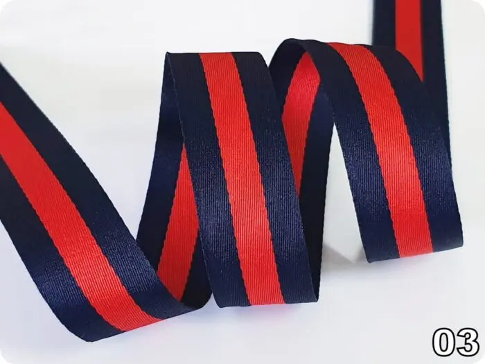 TAŚMA RYPSOWA LAMPASOWA 25 MM