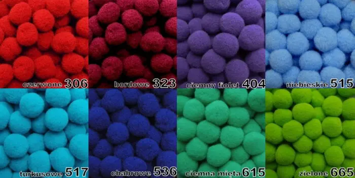 POMPONY 13 mm (P-05) 100 sztuk