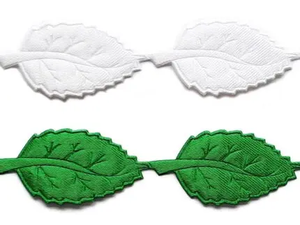 APLIKACJE NA TAŚMIE LISTKI ATŁASOWE 4/2 cm (wz 24)