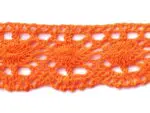 KORONKA BAWEŁNIANA 42 mm S07 POMARAŃCZOWA