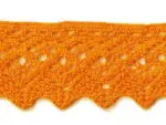 KORONKA BAWEŁNIANA 50 mm S10 POMARAŃCZOWA