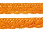 KORONKA BAWEŁNIANA 25 mm C136 POMARAŃCZOWA