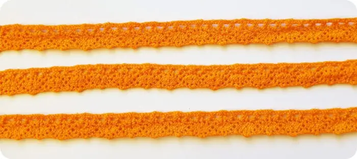 KORONKA BAWEŁNIANA 11 mm C070 POMARAŃCZOWA