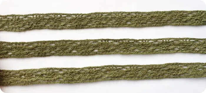 KORONKA BAWEŁNIANA 13 mm C054 OLIWKOWA