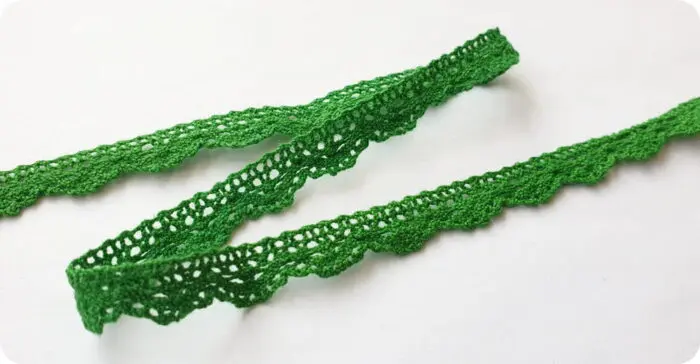 KORONKA BAWEŁNIANA 10 mm C020 ZIELONA