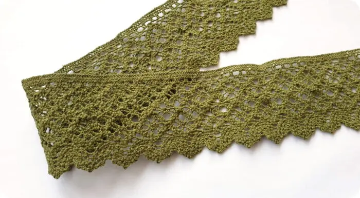KORONKA BAWEŁNIANA 60 mm 7222K KHAKI
