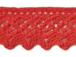 KORONKA BAWEŁNIANA 50 mm S10 CZERWONA