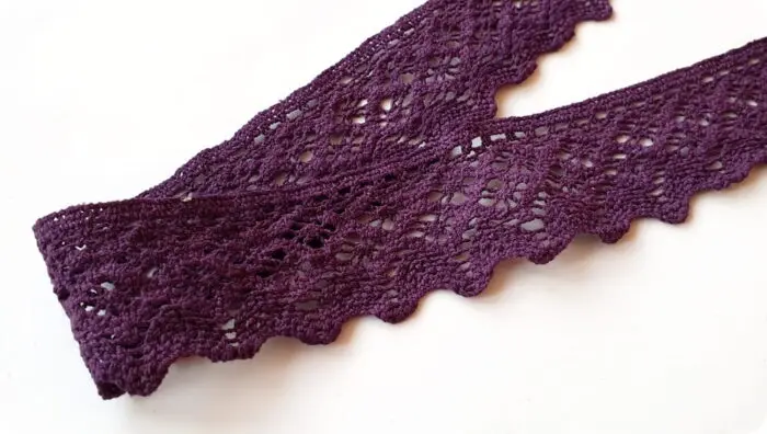 KORONKA BAWEŁNIANA 50 mm S10 FIOLETOWA