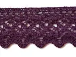 KORONKA BAWEŁNIANA 50 mm S10 FIOLETOWA
