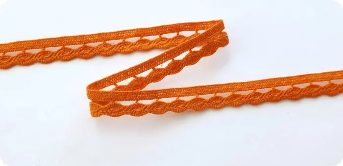 KORONKA BAWEŁNIANA 9 mm C015 MARCHEWKOWA