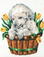 Kanwa z nadrukiem PIESEK (3136)