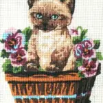 Kanwa z nadrukiem KOTEK (3139)