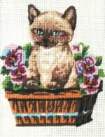 Kanwa z nadrukiem KOTEK (3139)