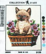 Kanwa z nadrukiem KOTEK (3139)