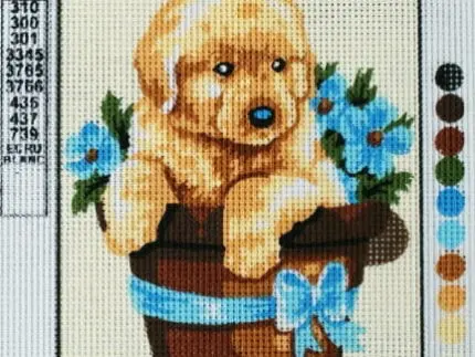 Kanwa z nadrukiem PIES (3140)