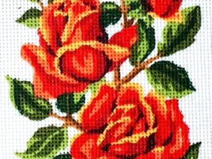 Kanwa z nadrukiem RÓŻE (3186)