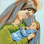 Kanwa z nadrukiem MATKA BOSKA (3219)