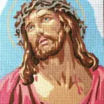 Kanwa z nadrukiem RELIGIA JEZUS (3220)