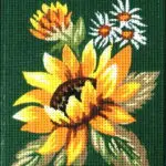 Kanwa z nadrukiem SŁONECZNIKI (3280)