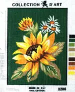 Kanwa z nadrukiem SŁONECZNIKI (3280)