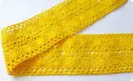 KORONKA BAWEŁNIANA 70 mm C218 ŻÓŁTA