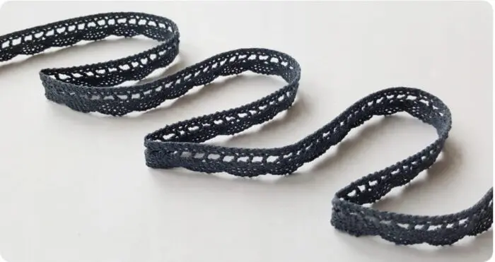 KORONKA BAWEŁNIANA 13 mm C062 STALOWA