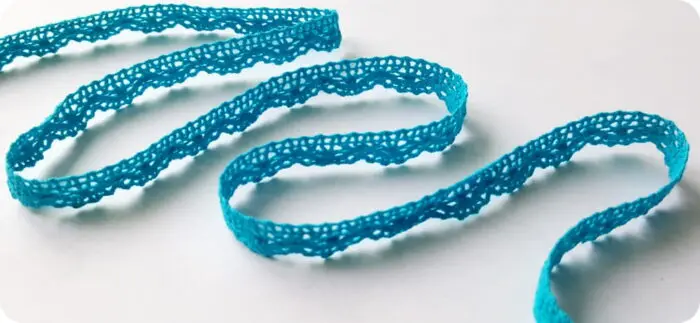 KORONKA BAWEŁNIANA 10 mm C020 TURKUSOWA