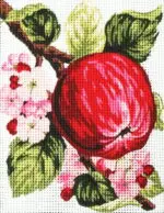 Kanwa z nadrukiem OWOCE (3159)