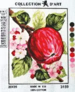 Kanwa z nadrukiem OWOCE (3159)