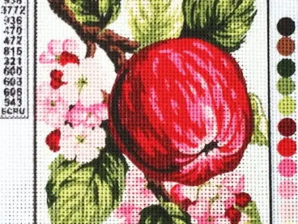 Kanwa z nadrukiem OWOCE (3159)