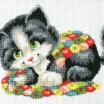 Kanwa z nadrukiem KOTEK (3192)