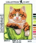 Kanwa z nadrukiem KOT (3272)