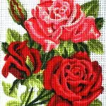 Kanwa z nadrukiem RÓŻE (3282)