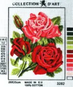 Kanwa z nadrukiem RÓŻE (3282)